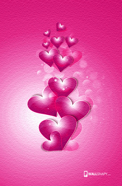 3d heart love mobile hd wallpaper | Primium mobile ...