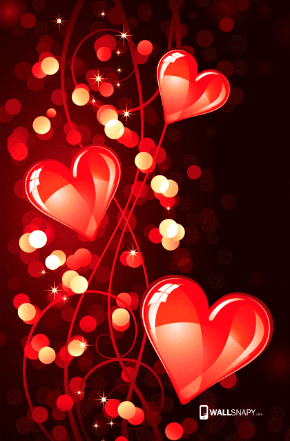 Android 3d love heart hd wallpaper | Primium mobile ...
