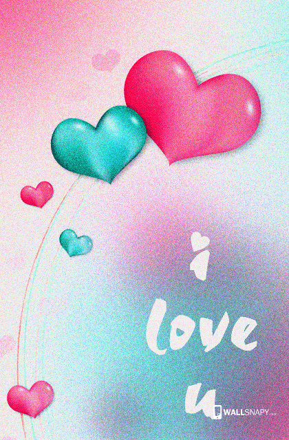 3d colorful heart hd images for mobile - Wallsnapy