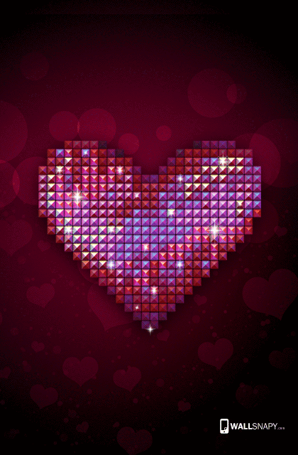 3d heart hd wallpaper for mobile - Wallsnapy