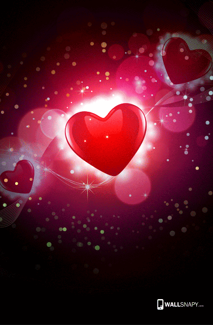 3d heart wallpaper for mobile - Wallsnapy