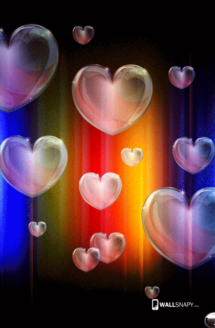 3d hearten colorful hd wallpaper - Wallsnapy