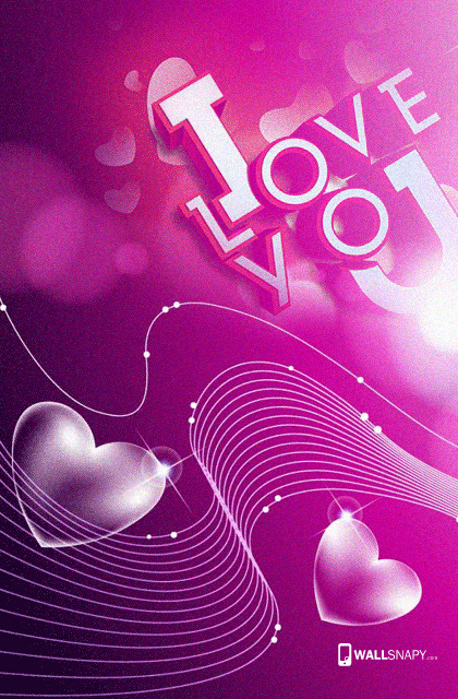 3d i love u hd wallpaper for mobile - Wallsnapy