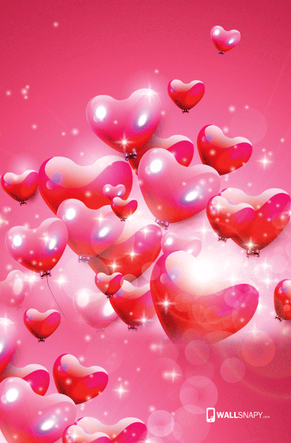 3d pink hearten hd images