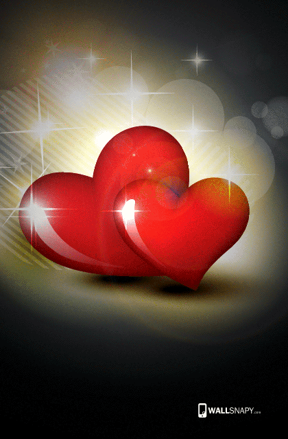 3d red heart love hd wallpaper - Wallsnapy