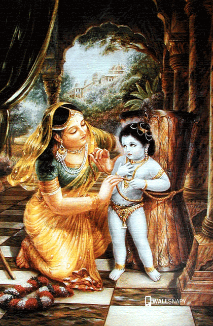 Baby kannan with mother hd wallpaper - Wallsnapy