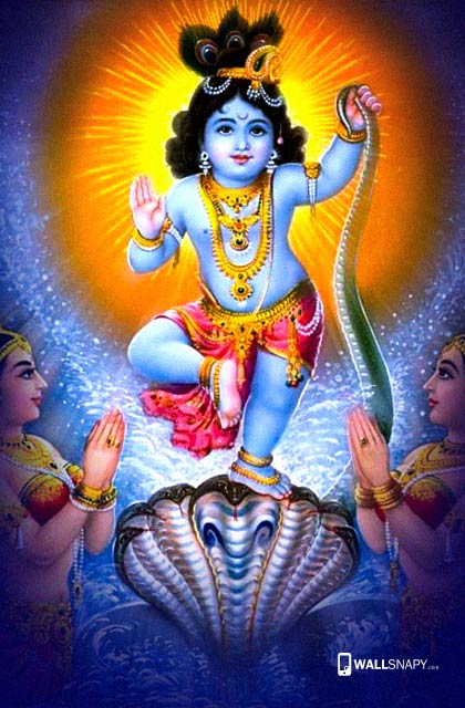 Baby krishna with snake hd images - Wallsnapy