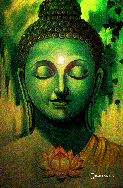 Beautiful paining of buddha hd wallpaper - Wallsnapy