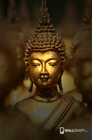 Buddha metal statue 