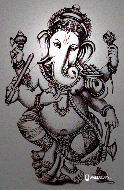 Lord Ganesha Pencil Drawing | Easy Ganpati Drawing with Pencil | Lord  Ganesha Line Art | Ganesh art paintings, Lord ganesha paintings, Art  drawings simple
