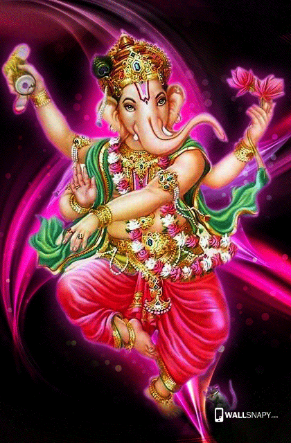 Ganesh happy dancing hd wallpaper for mobile - Wallsnapy