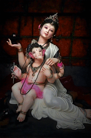 ganesh-with-mother-hd-images