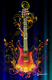Lovely guitar music hd wallpaper mobile
