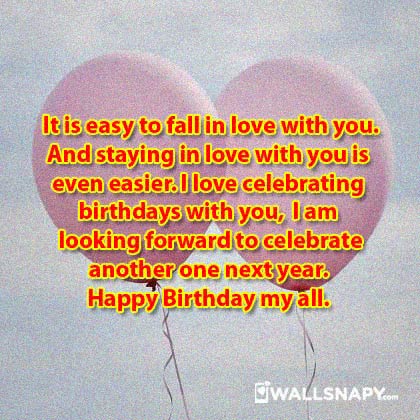 Happy birthday love quotes images - Wallsnapy