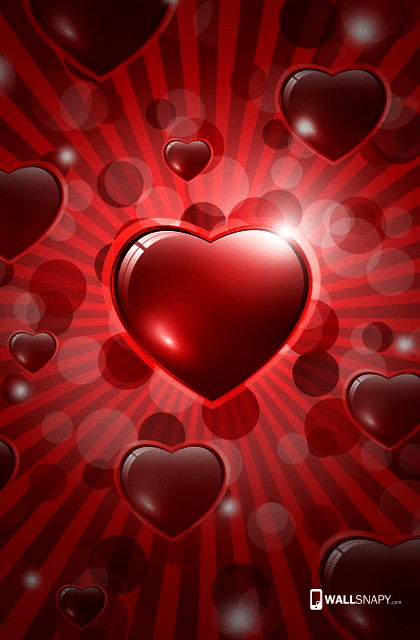 Heart 3d hd wallpaper for mobile - Wallsnapy
