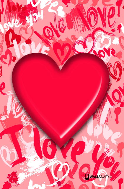 I love u 3d heart hd image - Wallsnapy