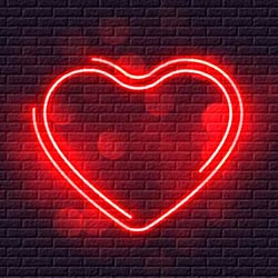neon-heart-love-dp-pic