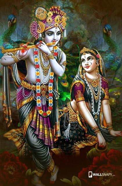 Sri krishna radha hd wallpaper - Wallsnapy