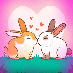 two-rabbits-love-dp-images