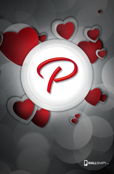 P Letter Images In Heart Download Wallsnapy